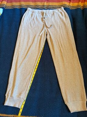 Eileen Fisher women Tan Ribbed Drawstring Joggers